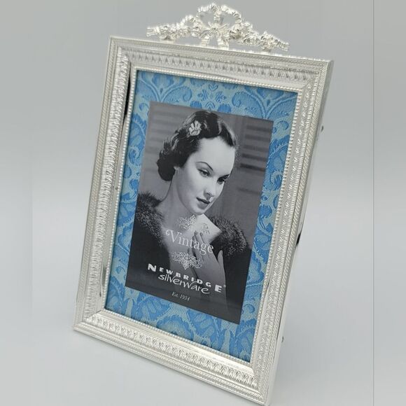 Vintage Photo Frame Silver Tone With Stand #1051 - Picture 4 of 14